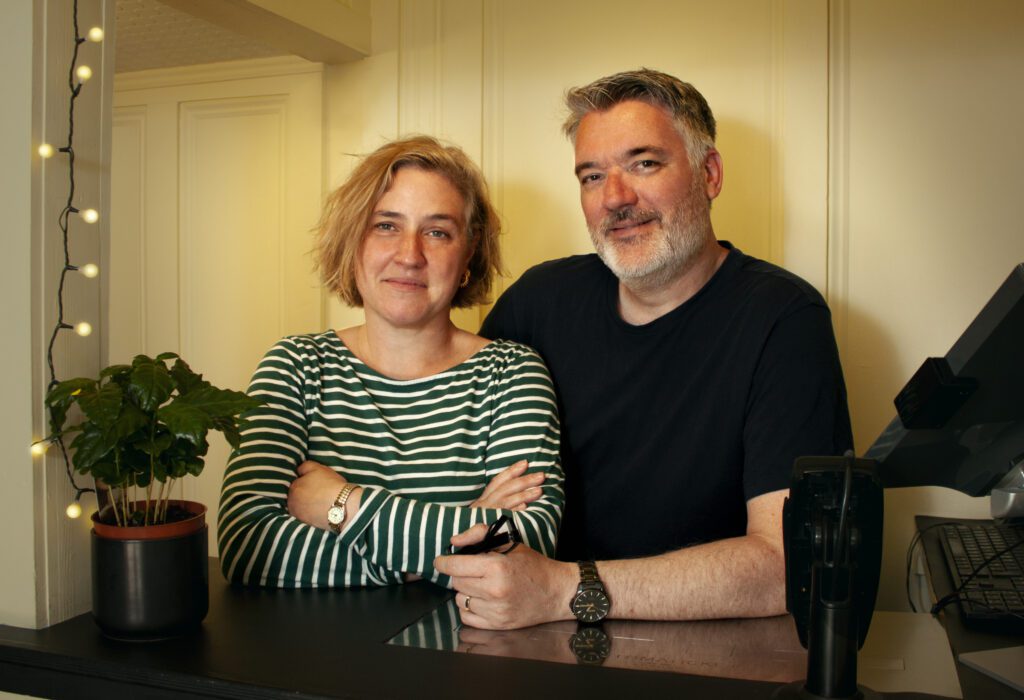 Simon Ward and Corinna Downing, owners of Vision Box Cinema Ltd.